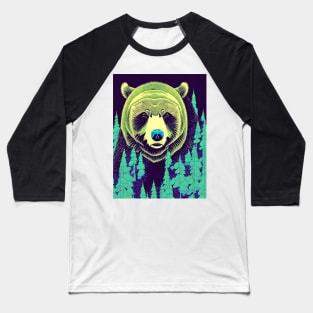 Giant Grizzly Bear Baseball T-Shirt